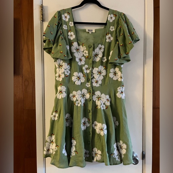 All Things Mochi Kay Dress in Green - Picture 2 of 11